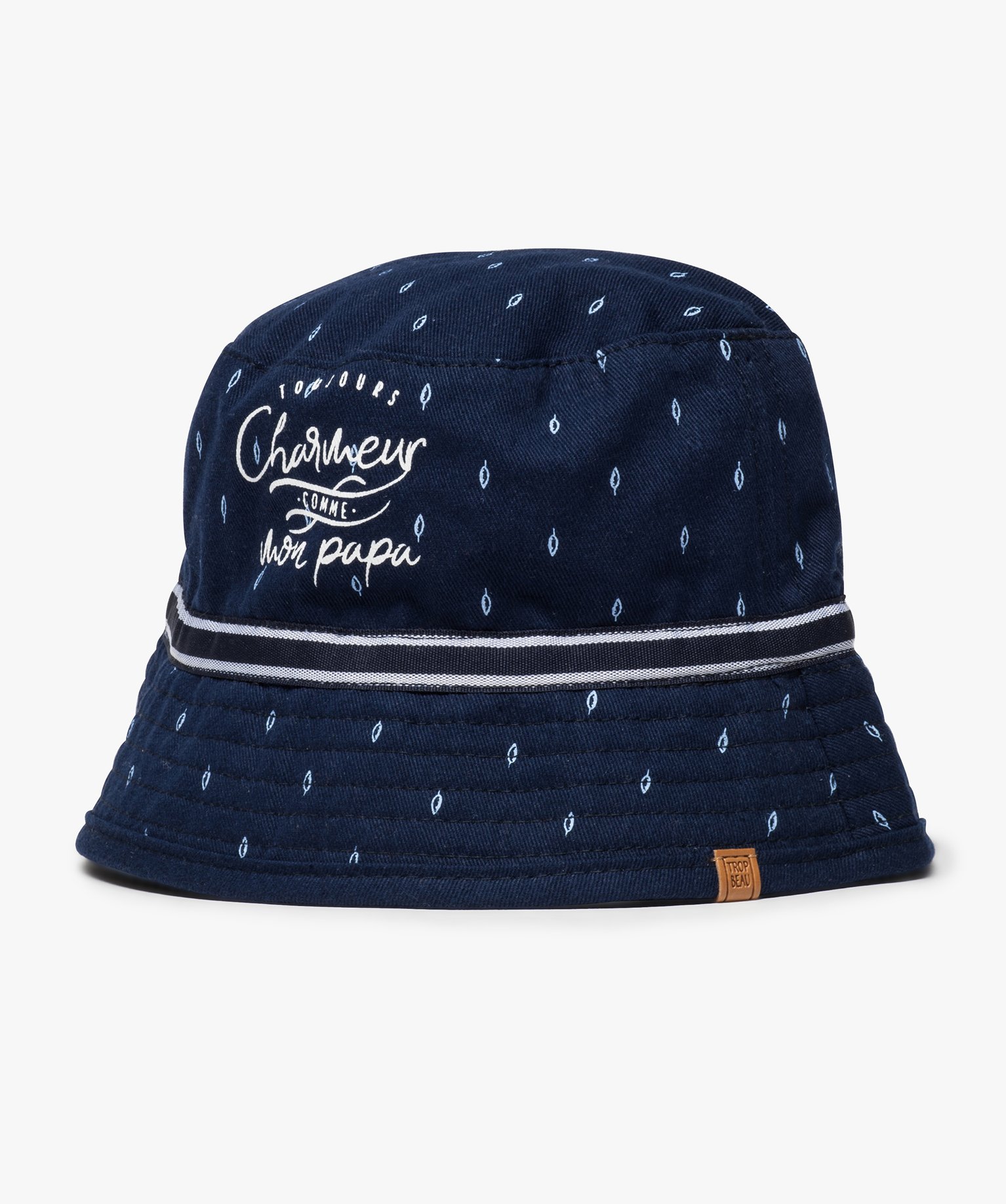 Chapeau Bebe Garcon Forme Bob A Motifs Feuille Gemo