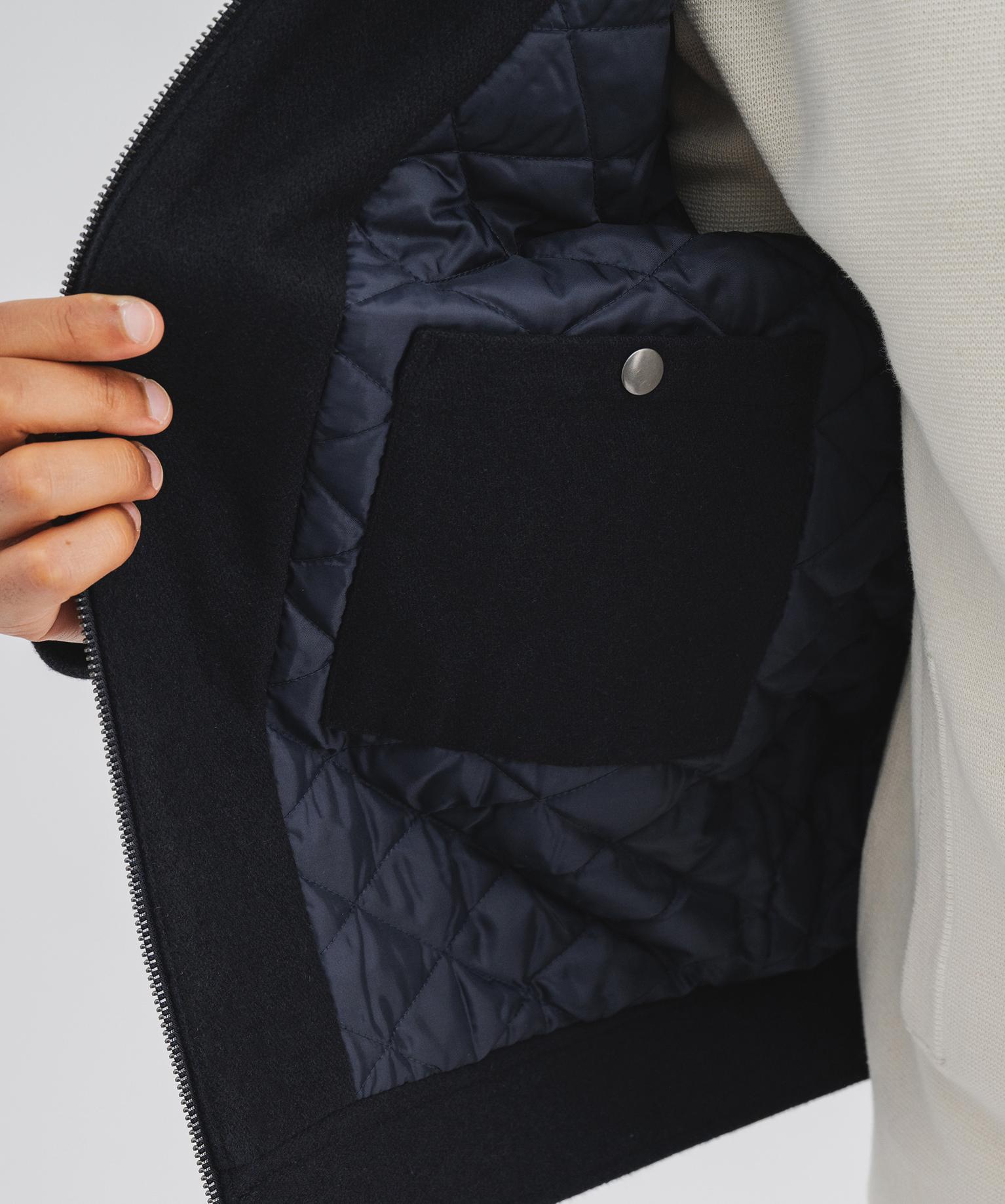 Blouson col chemise zippé homme - 54-56/3XL - bleu fonce - GEMO
