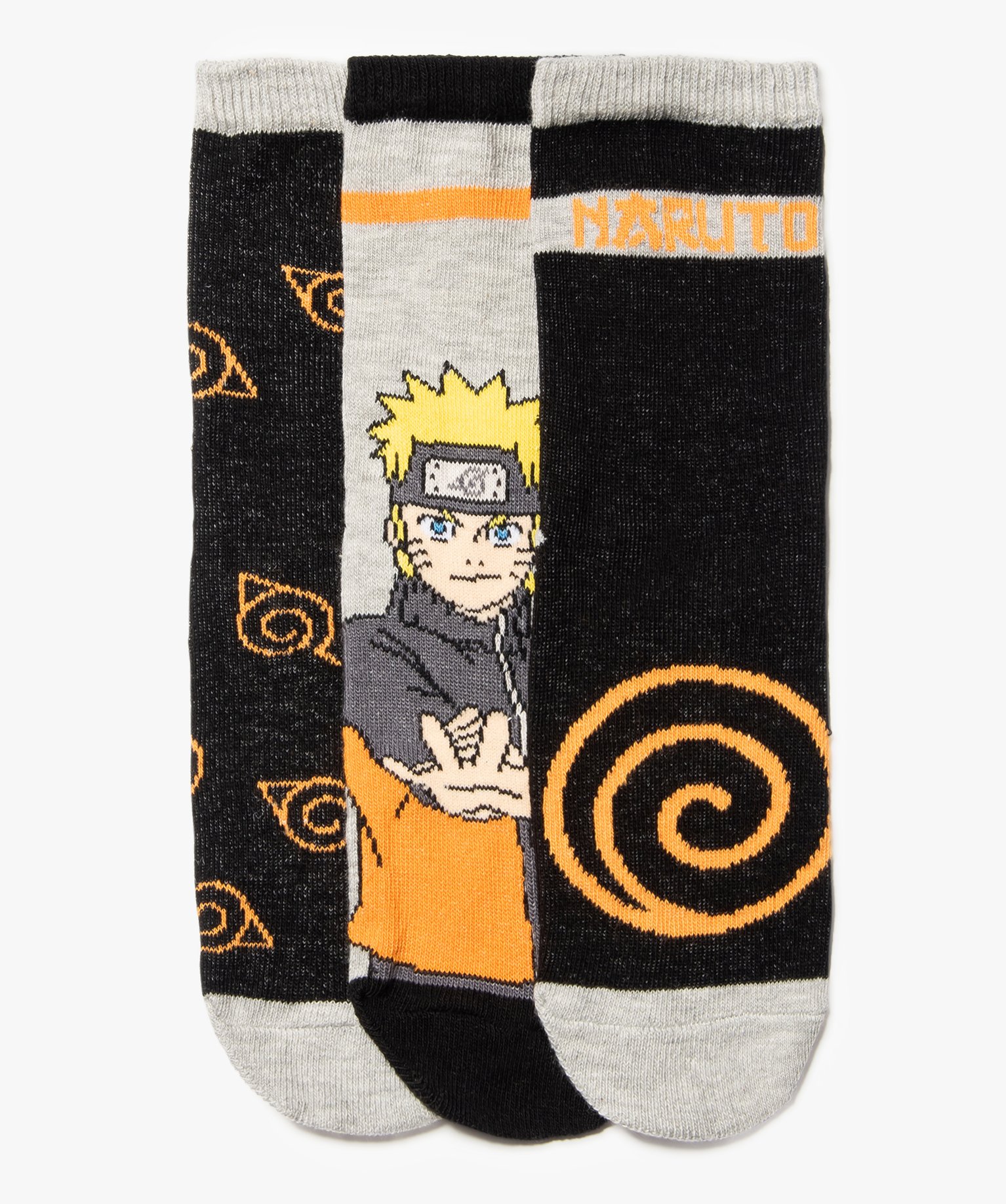 Chaussettes garçon à motifs (lot de 3) - Naruto - NARUTO