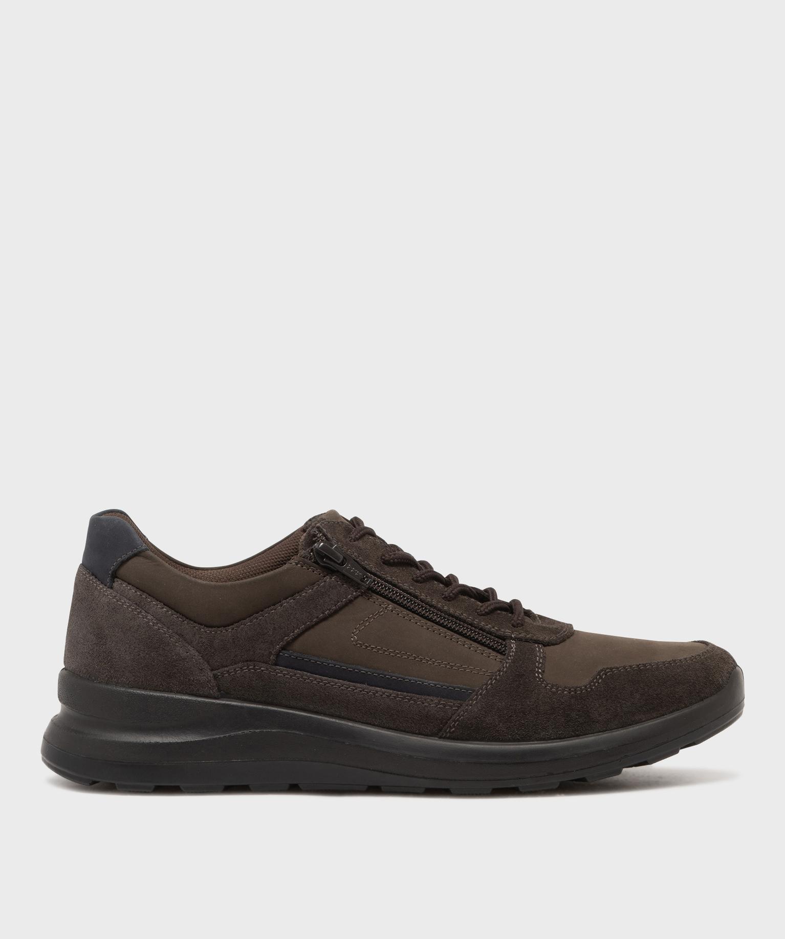 Baskets basses dessus cuir avec double fermeture homme - Tanéo - TANEO Baskets basses dessus cuir avec double fermeture homme - Tanéo - TANEO