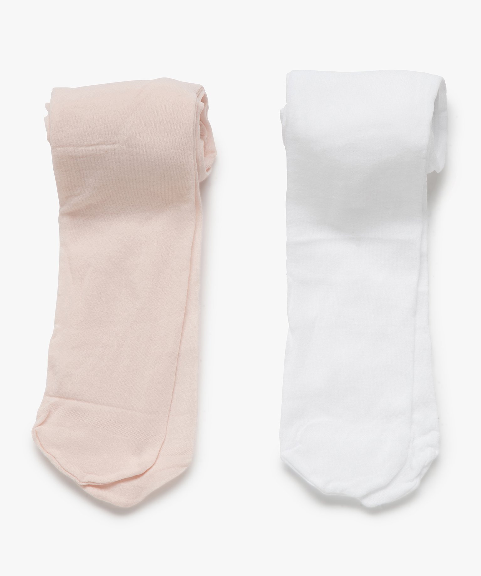 Collants bébé fille semi-opaque (lot de 2) - 18/20 - rose vif - GEMO