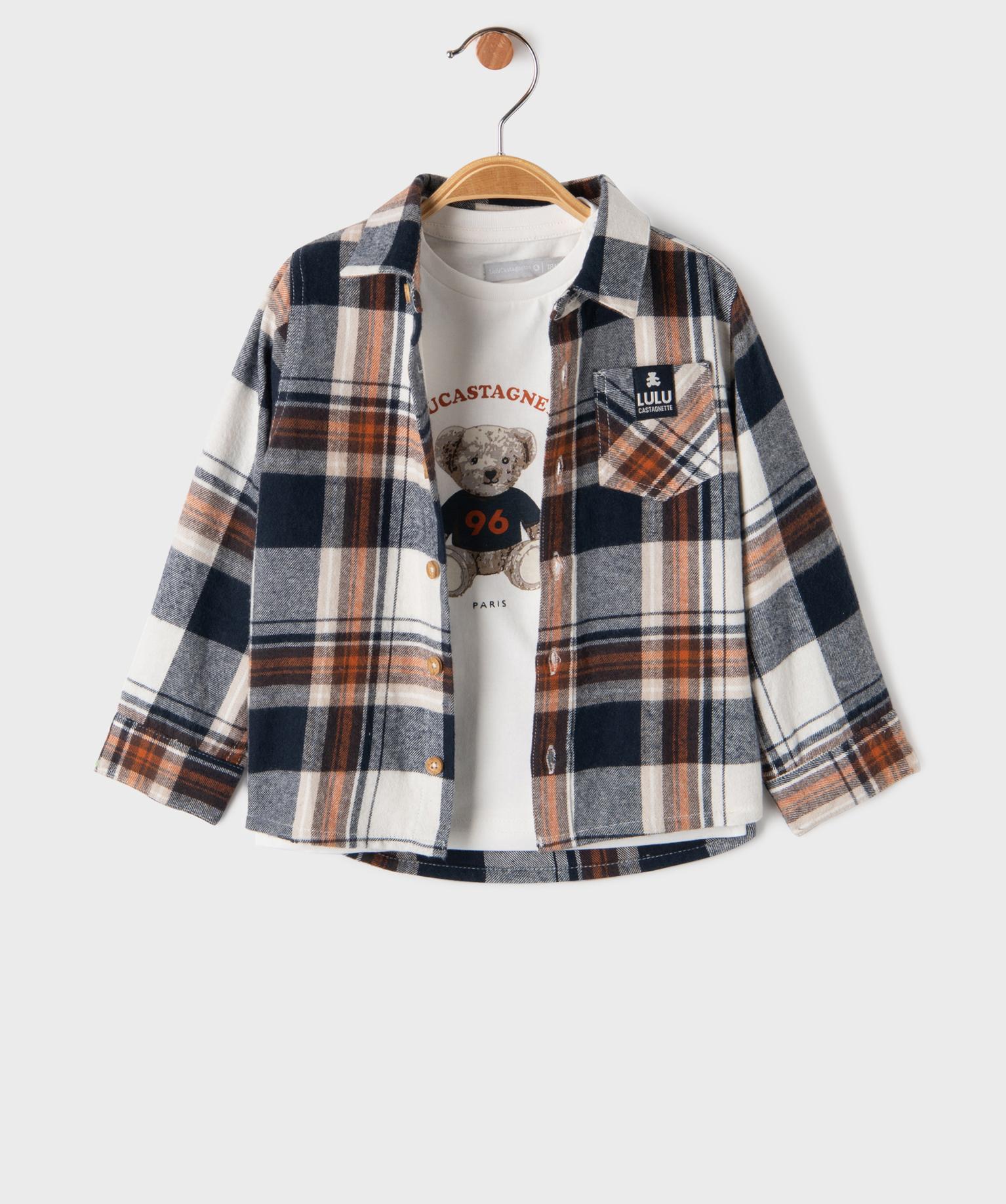 Chemise col chemise à carreaux en coton bébé garçon - LuluCastagnette - LULUCASTAGNETTE Chemise col chemise à carreaux en coton bébé garçon - LuluCastagnette - LULUCASTAGNETTE
