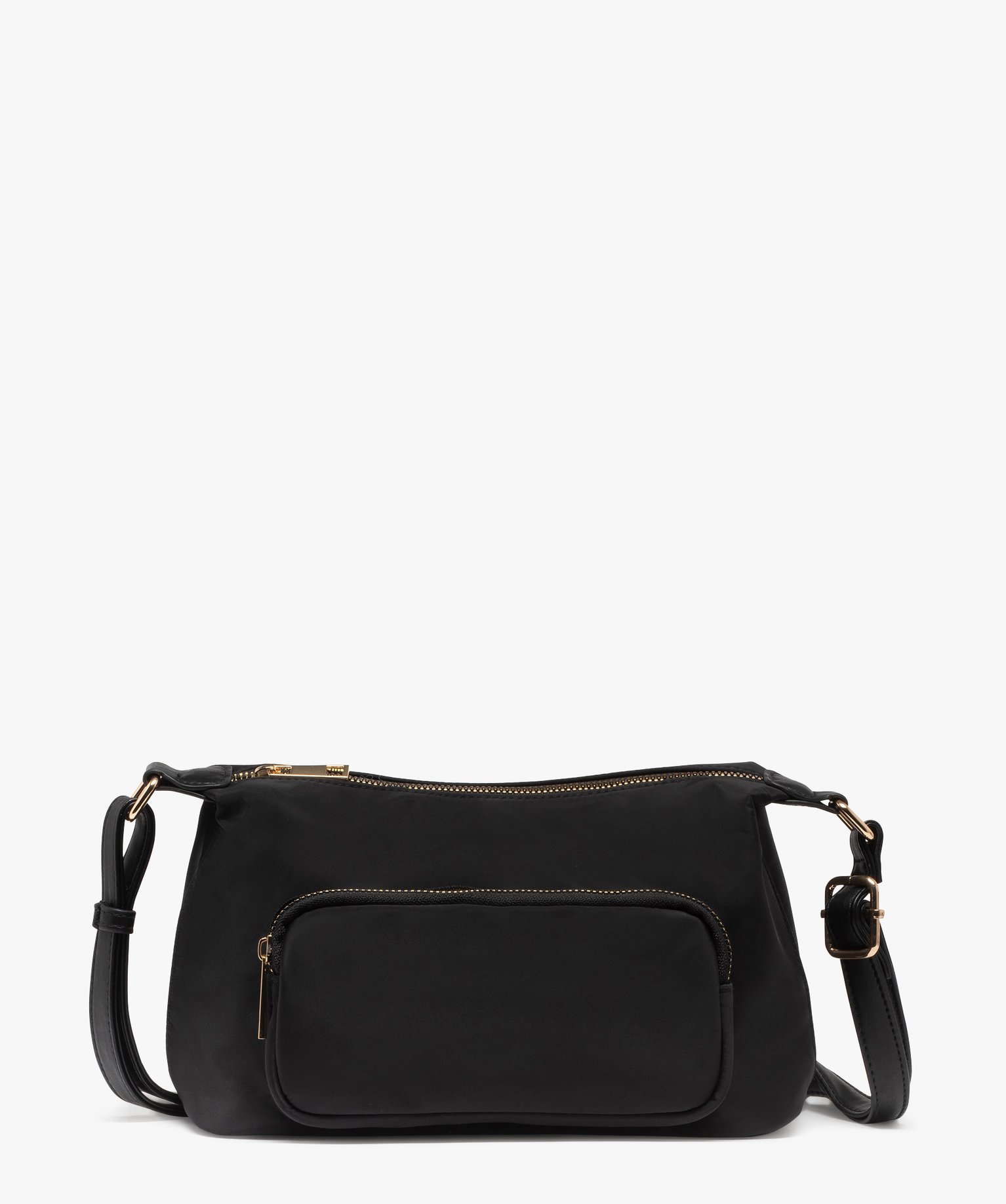 Sac à bandoulière petit format en toile femme - TU - noir standard - GEMO