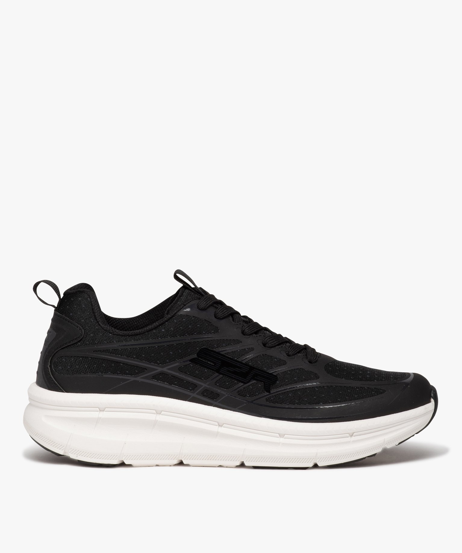 Baskets homme unies en mesh à semelle amortissante - Slazenger - 43 - noir - SLAZENGER
