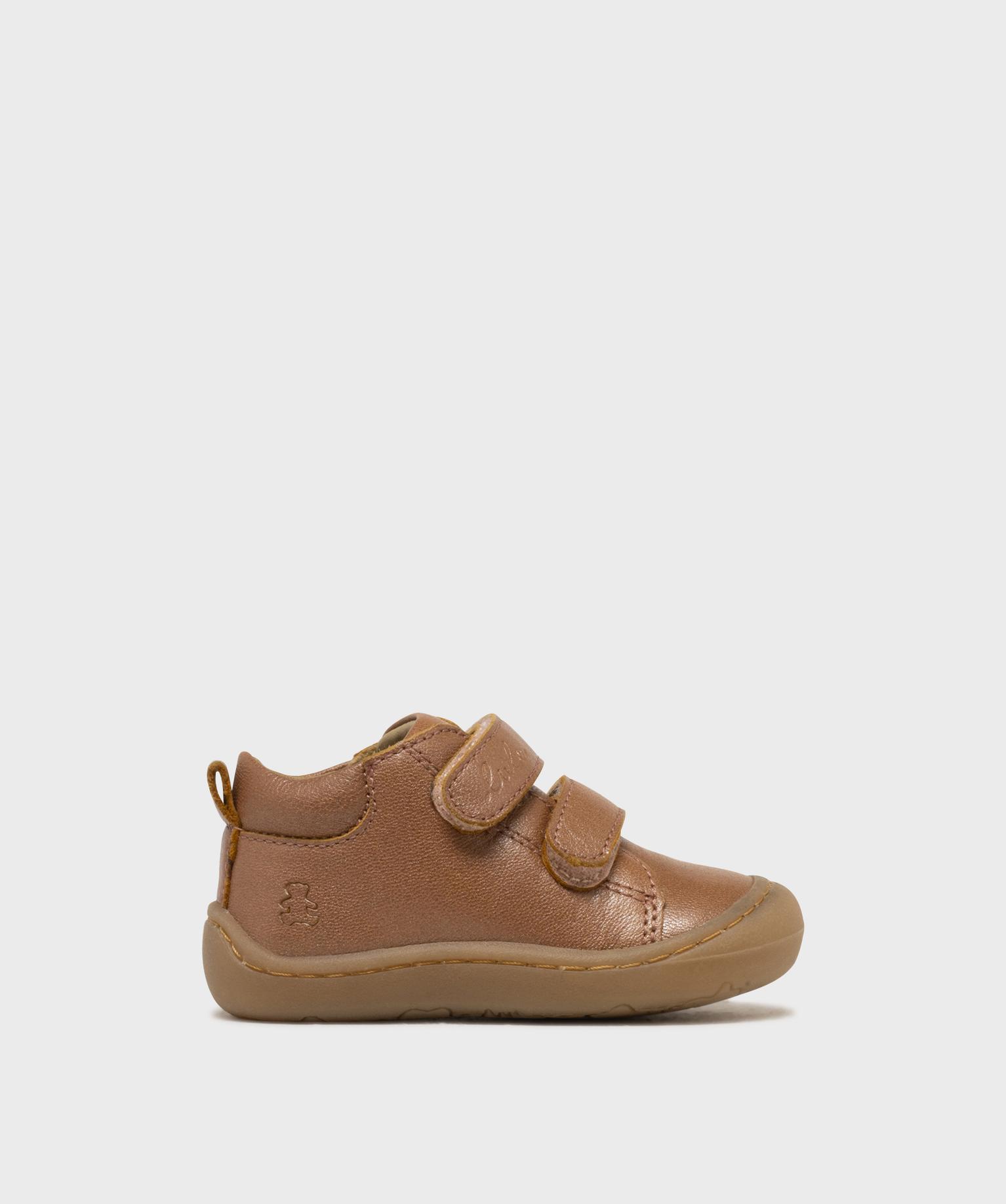 Chaussures premiers pas en cuir à scratch bébé fille - LuluCastagnette - 20 - rose fonce - LULUCASTAGNETTE