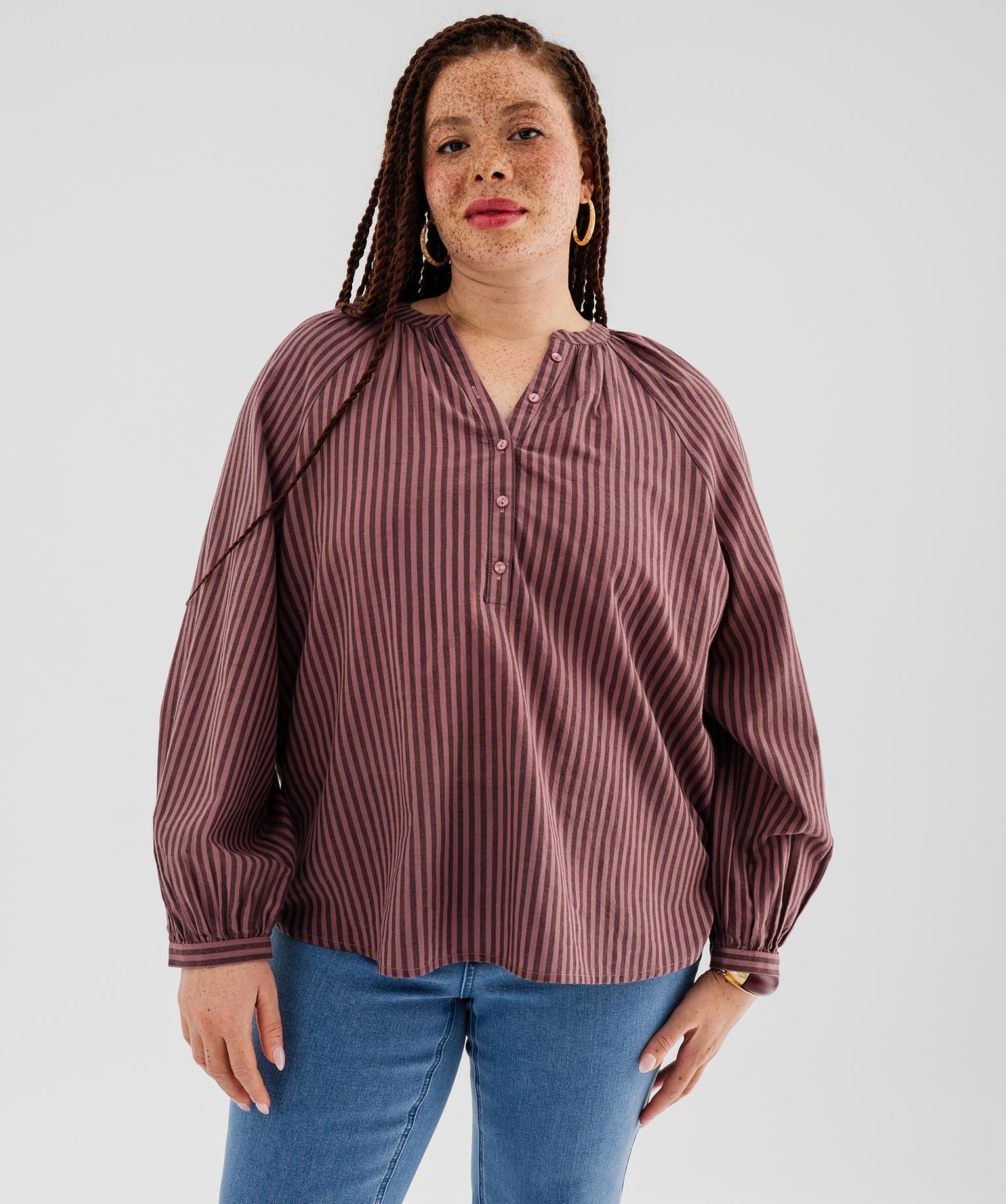 Blouse manches longues avec col boutonné femme grande taille - GEMO Blouse manches longues avec col boutonné femme grande taille - GEMO