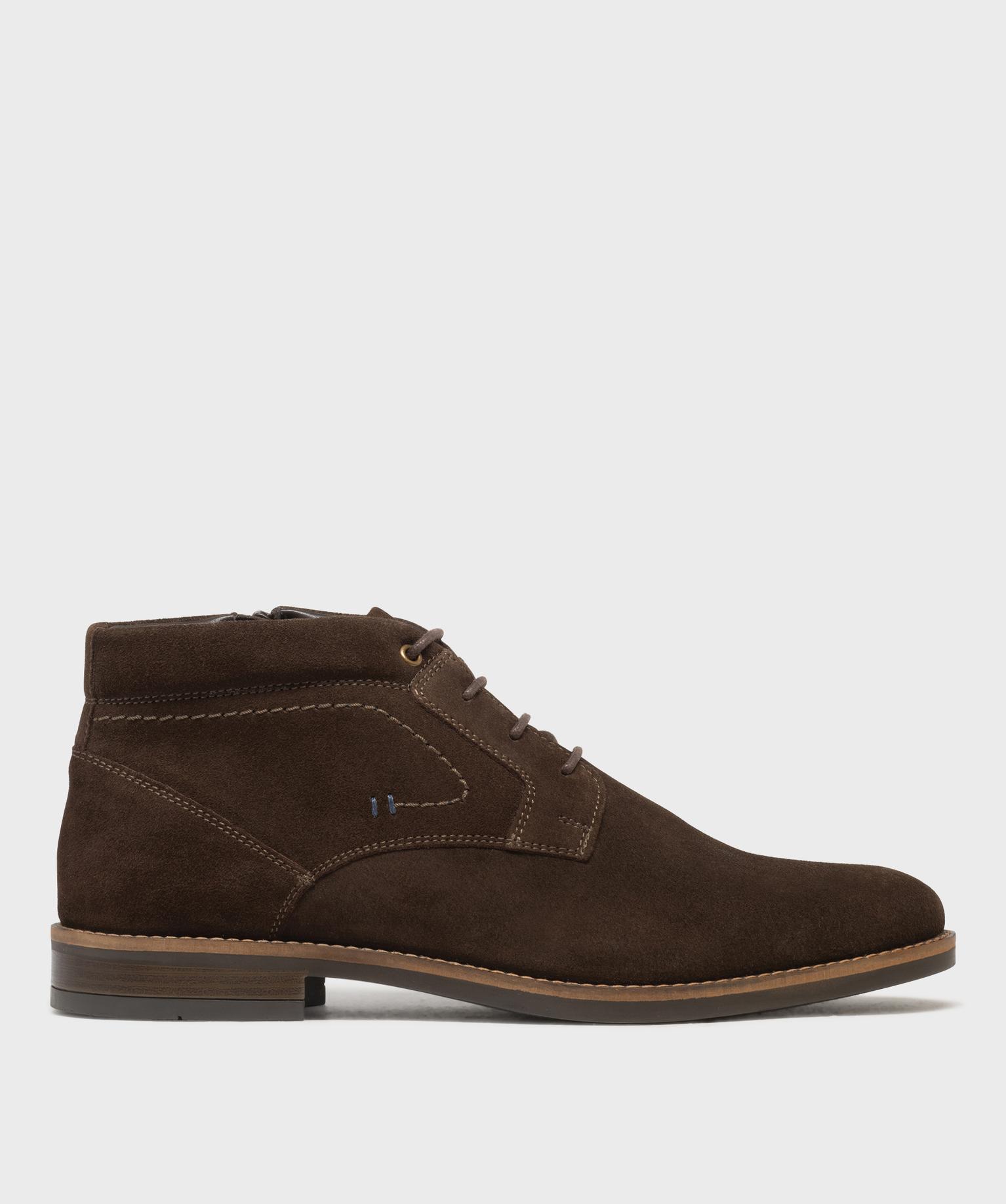 Boots en cuir homme - Taneo - 46 - marron fonce - GEMO