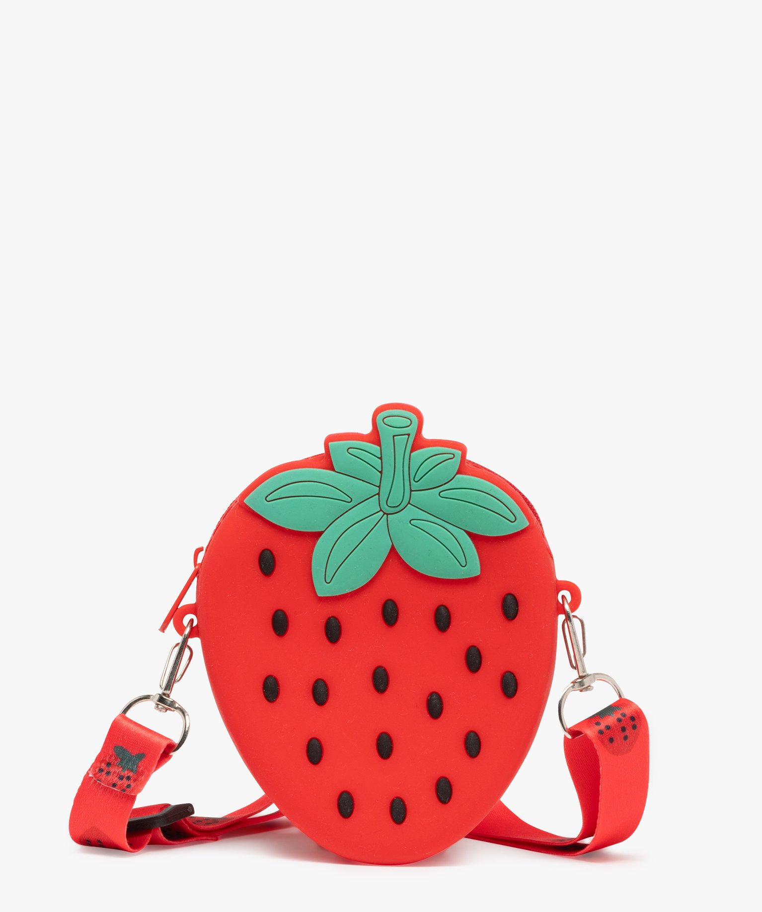Pochette porte-clés enfant en forme de fraise - TU - rouge - GEMO