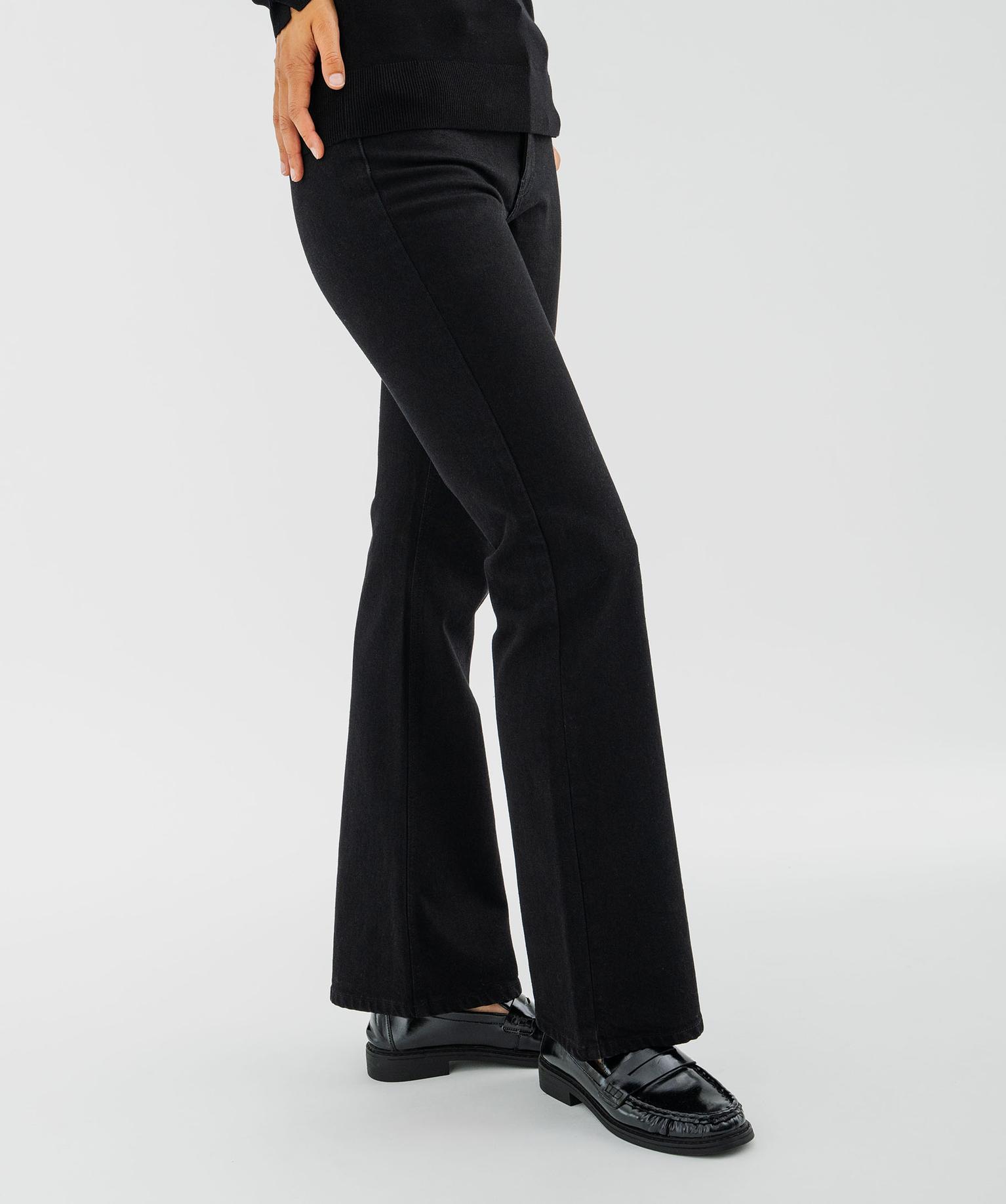Jean bootcut taille haute femme - 42-44/L - noir standard - GEMO