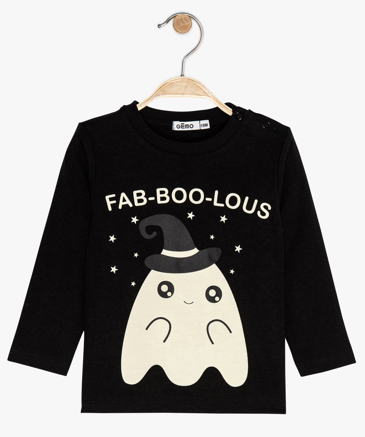 Tee Shirt Bebe Garcon Avec Motif Halloween Phosphorescent Gemo Tee Shirt Bebe Garcon Avec Motif Halloween Phosphorescent Gemo