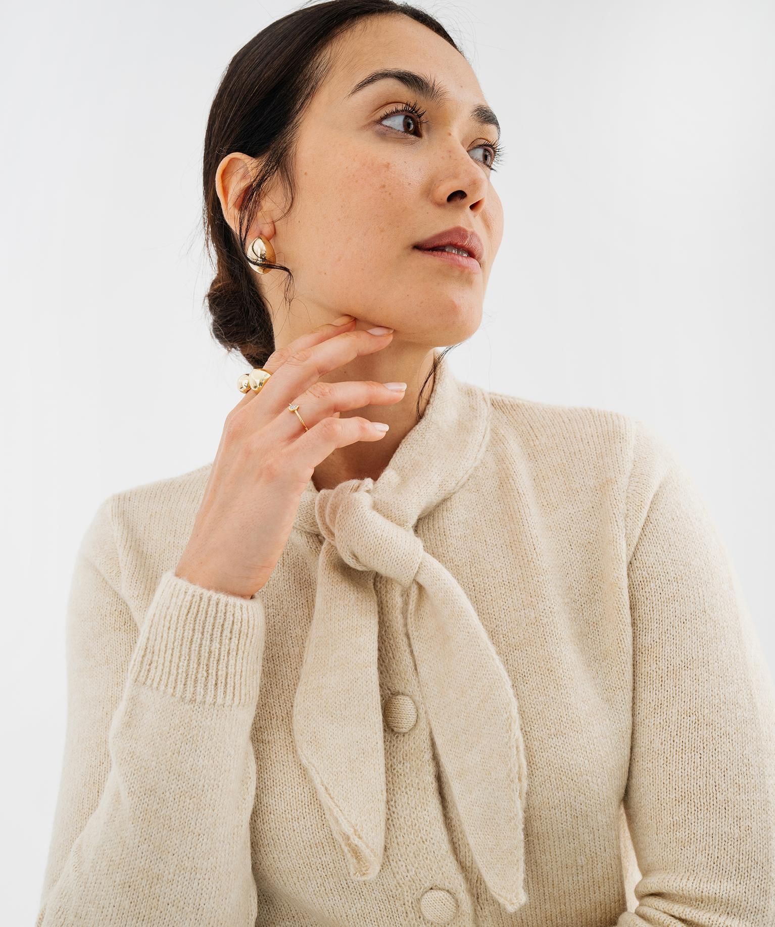 Gilet col lavallière femme - GEMO Gilet col lavallière femme - GEMO