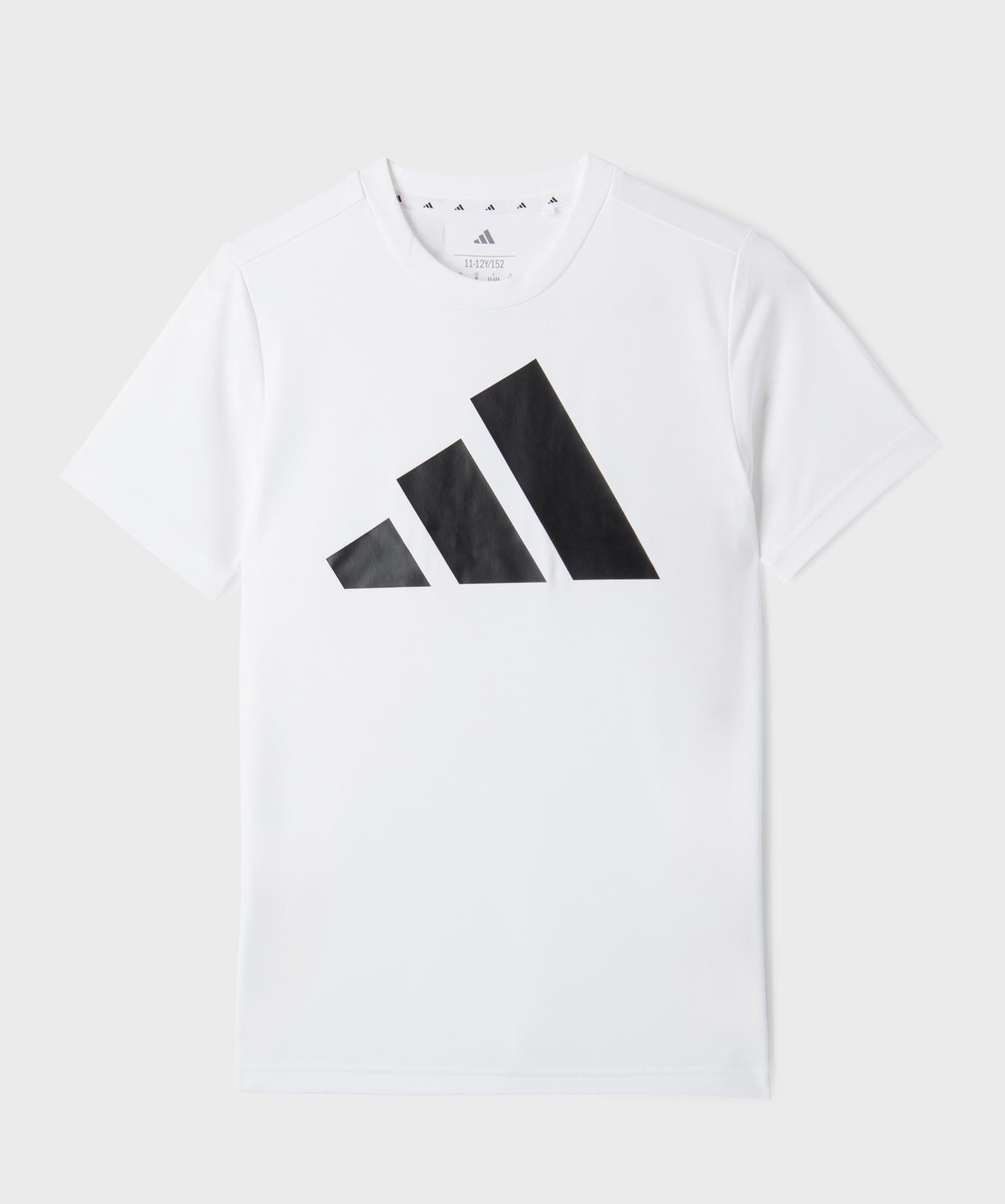 Tee-shirt manches courtes avec logo XXL garçon - Adidas Ado - blanc standard - ADIDAS