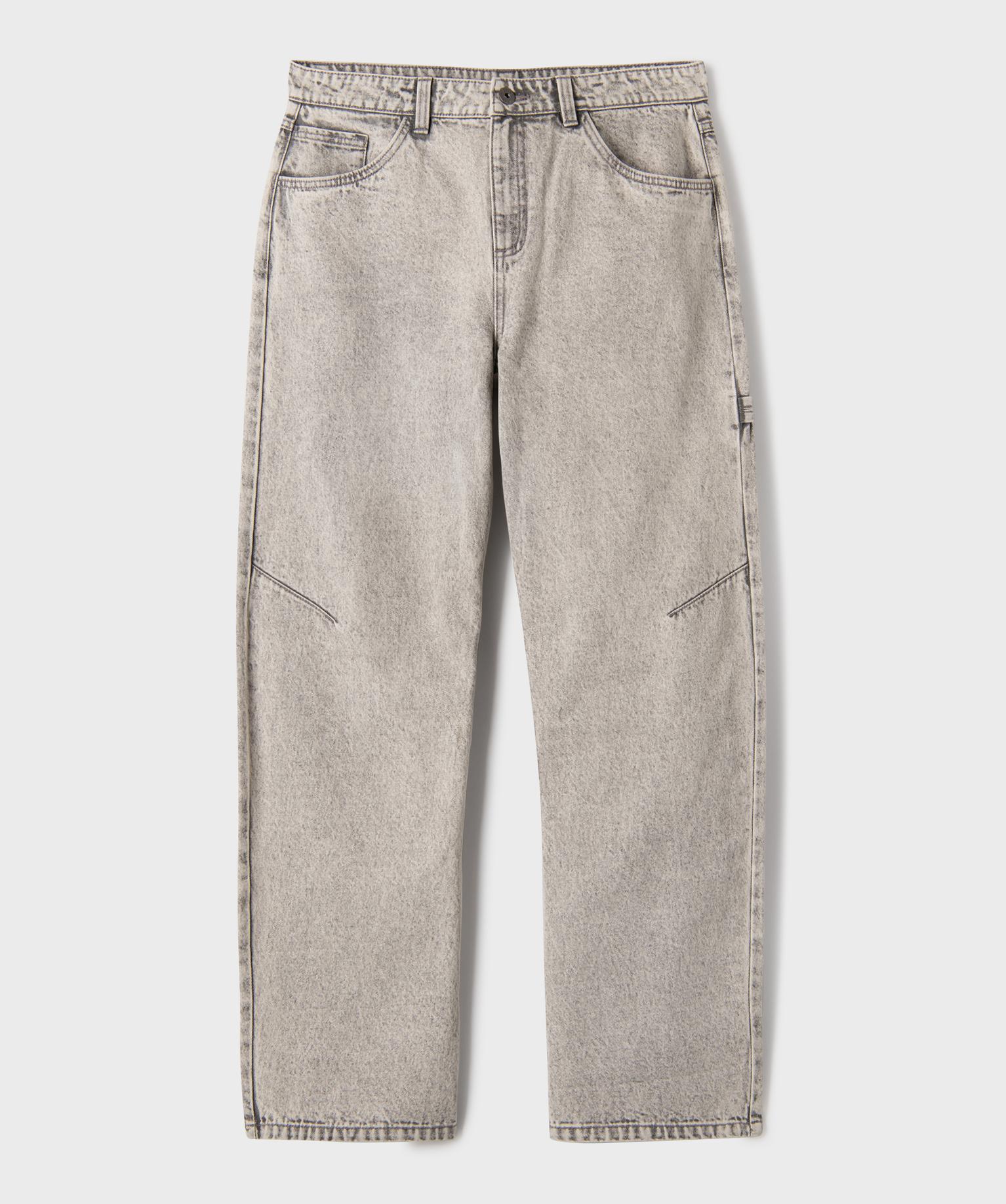 Jean barrel délavé garçon - 12A/XXS - gris standard - GEMO