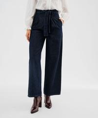 Jean wide leg taille haute femme vue1 - GEMO 4G FEMME - GEMO