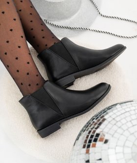 Bottines femme unies à talon plat style Chelsea   vue1 - VALENTINA BALDA - GEMO