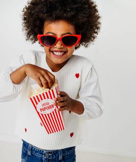 Pull 2 en 1 avec manches chemise fille vue1 - GEMO (ENFANT) - GEMO