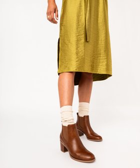 Boots femme unies à talon moyen style Chelsea vue1 - VALENTINA BALDA - GEMO