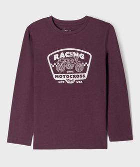 Tee-shirt manches longues avec motif sur l’avant garçon vue1 - GEMO 4G GARCON - GEMO