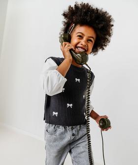 Pull 2 en 1 avec manches chemise fille vue1 - GEMO (ENFANT) - GEMO