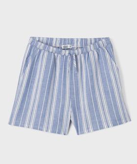 Short large en viscose et lin taille ajustable fille vue1 - GEMO 4G FILLE - GEMO