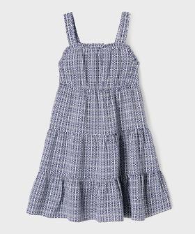 Robe imprimée à bretelles avec volants fille vue1 - GEMO 4G FILLE - GEMO