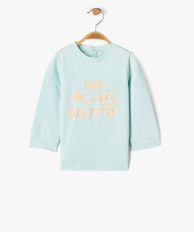 Sweat léger à message bébé garçon vue1 - GEMO 4G BEBE - GEMO