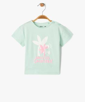 Tee-shirt manches courtes en coton imprimé fantaisie bébé fille vue1 - PREMIER PRIX BY GEMO - GEMO