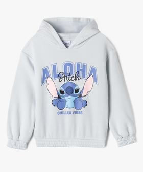 Sweat à capuche avec motif Stitch fille - Disney vue1 - LILO & STITCH - GEMO