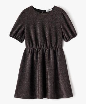 Robe de soirée scintillante à manches courtes fille vue1 - PREMIER PRIX BY GEMO - GEMO