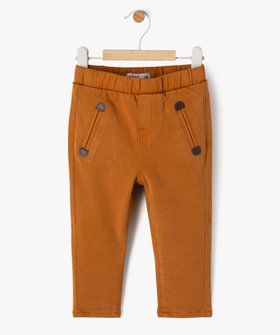 Pantalon en maille extensible à taille élastiquée bébé garçon vue1 - GEMO(BEBE DEBT) - GEMO