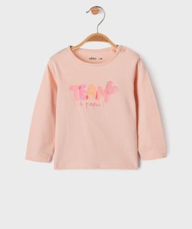 Tee-shirt manches longues imprimé bébé fille vue1 - GEMO(BEBE DEBT) - GEMO