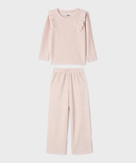 Pyjama en velours côtelé pailleté fille - LuluCastagnette vue1 - LULUCASTAGNETTE - GEMO