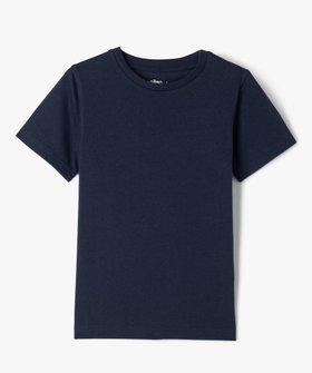 Tee-shirt à manches courtes en coton uni garçon vue1 - GEMO (ENFANT) - GEMO