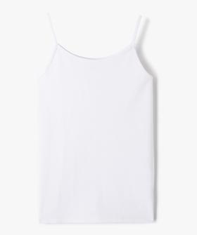 Débardeur à fines bretelles en coton stretch fille vue1 - GEMO (JUNIOR) - GEMO