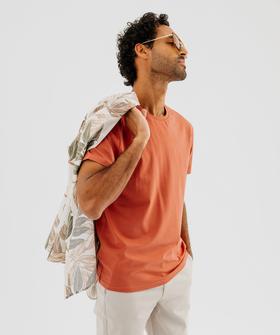 Tee-shirt à manches courtes et col rond homme vue1 - GEMO 4G HOMME - GEMO