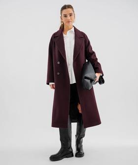 Manteau long croisé à double boutonnage et col femme vue1 - GEMO(FEMME PAP) - GEMO