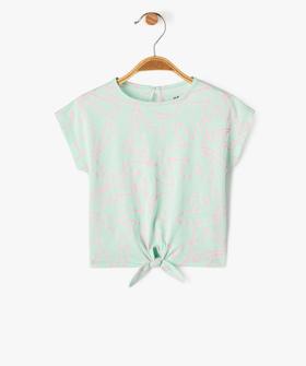 Tee-shirt à manches courtes loose imprimé bébé fille vue1 - GEMO(BEBE DEBT) - GEMO