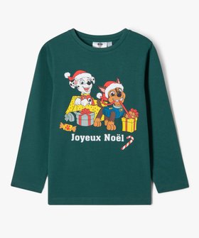 Tee-shirt Noël manches longues garçon vue1 - PAT PATROUILLE - GEMO