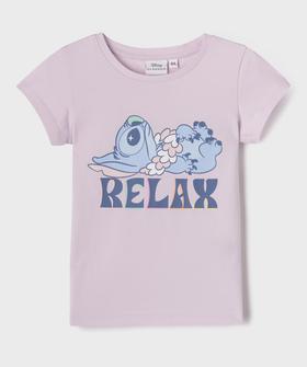 Tee-shirt manches courtes avec motif Stitch fille - Disney vue1 - LILO & STITCH - GEMO