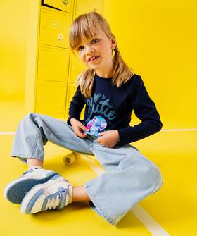 Tee-shirt manches longues imprimé fille - Stitch vue1 - LILO & STITCH - GEMO