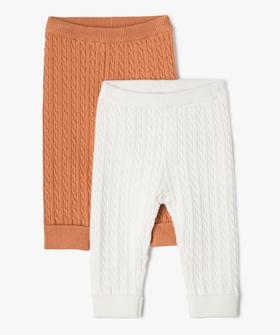 Legging torsadé bébé (lot de 2) vue1 - GEMO(BB COUCHE) - GEMO