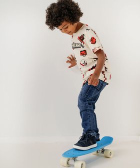 Pantalon cargo taille élastiquée garçon vue1 - GEMO (ENFANT) - GEMO