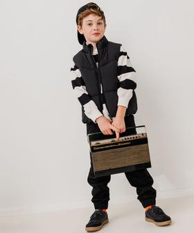 Doudoune sans manches à col montant et poches zippée garçon vue1 - GEMO (ENFANT) - GEMO