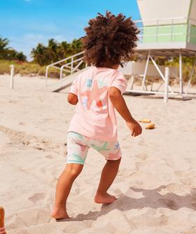 Ensemble 2 pièces bébé fille tee-shirt et legging vue1 - GEMO 4G BEBE - GEMO