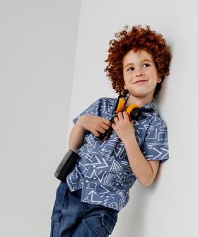 Chemise imprimée garçon vue1 - GEMO (ENFANT) - GEMO