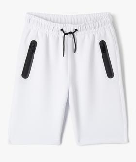 Bermuda en maille extensible et taille élastiquée garçon vue1 - GEMO (JUNIOR) - GEMO
