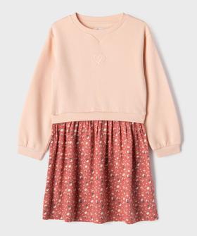 Robe avec haut sweat fille vue1 - GEMO (ENFANT) - GEMO