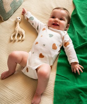 Bodies manches longues bébé fille avec col américain (lot de 3) vue1 - GEMO 4G BEBE - GEMO