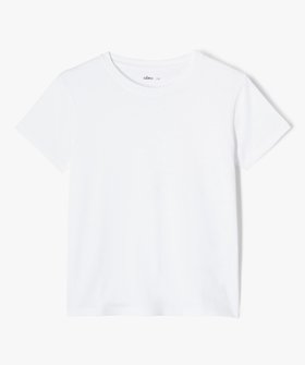 Tee-shirt à manches courtes et col rond fille vue1 - GEMO (JUNIOR) - GEMO