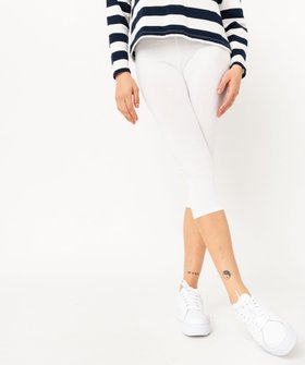 Legging court en coton stretch femme vue1 - GEMO 4G FEMME - GEMO